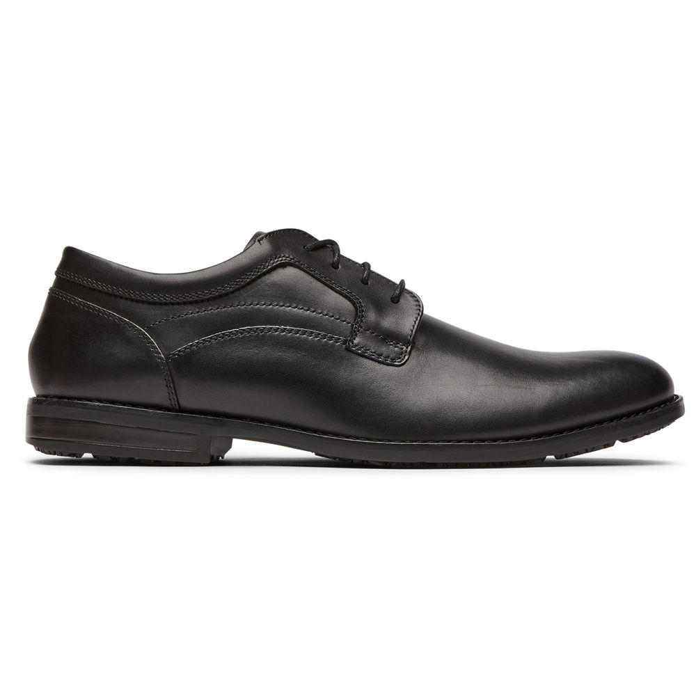 Rockport Singapore Mens Oxfords - Mykel Plain Toe Black - DY8647329